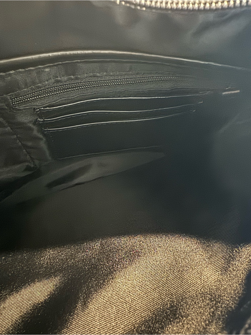 Nine & Co. Black Nylon Bag with Front Zip Pocket - Picture 5 of 5